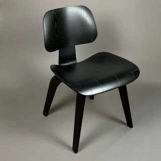 Herman Miller Dcw Ebony Molded Plywood Chair Designed By Charles & Ray Eames Mcm