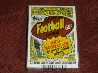 1986 Topps Football Cello Pack Jerry Rice Rc Rookie? Steve Young Rc Rookie?