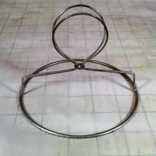 2 Pc Vtg.  Clip On - Ring Wire Lamp Shade Frame Form Lamp Parts Cloth Restoration