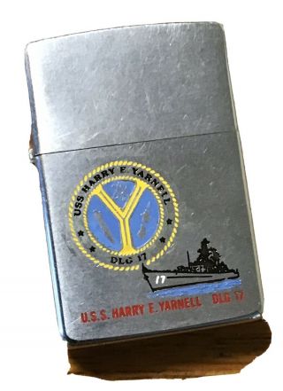 Uss Harry E.  Yarnell Dlg - 17 Zippo Navy Military 1972 Vietnam Era Lighter