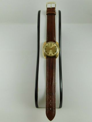 Vintage TISSOT Visodate Automatic Seastar Seven wrist watch brown leather strap 3