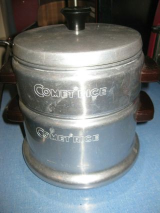 Vintage Advertising Premium Comet Rice Stove - Top Steamer Aluminum