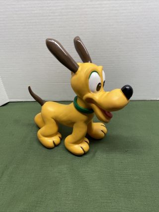 Vintage Pluto Rubber Toy Doll Walt Disney Productions Squeak Toy