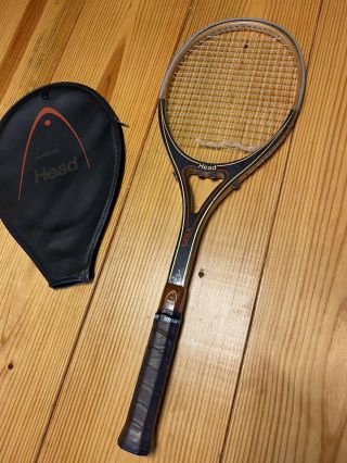 Vintage 70s Amf Head Vilas Wood Tennis Racquet 4 3/8