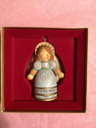 Hallmark Keepsake Ornament Vintage 1977 Yesteryear Angel Joy To The World Trimme