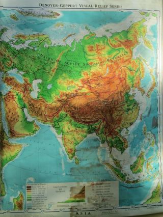 Vintage Denoyer - Geppert Asia Map