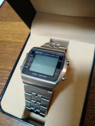 Seiko Spirit S760 0aa0 Sbpg Digital Watch Ultra Rare Steel Not Charging