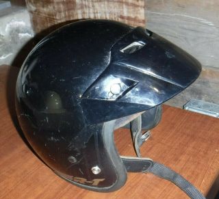 Vintage Bell Rt Black Helmet Size Large Made In Usa L@@k