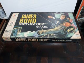 Rare Vintage 1964 James Bond Secret Agent 007 Mb Game - Complete Sean Connery