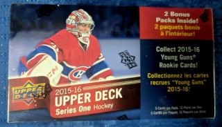 Nhl 2015 - 16 Upper Deck Series One Hockey Blaster Box 12 Pks Mcdavid Rc