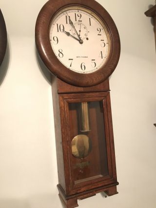 Antique Seth Thomas 2 Weight Driven Regulator Wall Clock