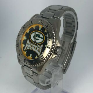 Vintage Relic Mens 1997 Green Bay Packers Team NFL Stainless Steel Band Watch 2