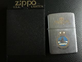 Zippo Lighter 1976 Royal Navy Hms Submarine Ocelot