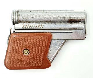 Vintage Petrol Cigarette Lighter Tbilisi Gunlite Pistol 1950s