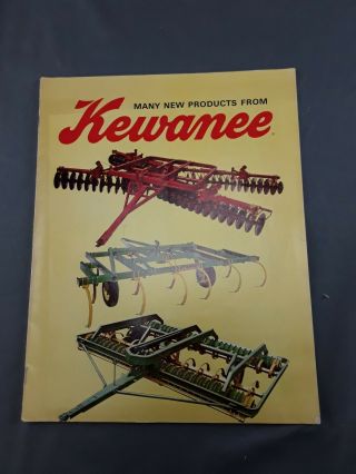 Vintage Kewanee Farm Equipment Sales Brochure Disks Harrows Mulcher Chisel Plow