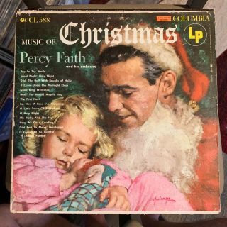Percy Faith - Music Of Christmas - Og Vintage 1959 Vinyl Lp - Columbia 6 Eye