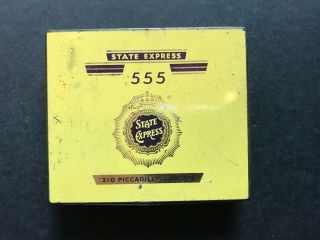 Tobacco Cigarette Tin State Express 555 Specially Packed For Qantas Airline