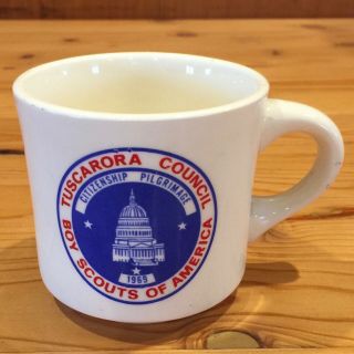 Tuscarora Council Boy Scouts Of America Pilgrimage Coffee Cup Nc 1969 Vtg E733