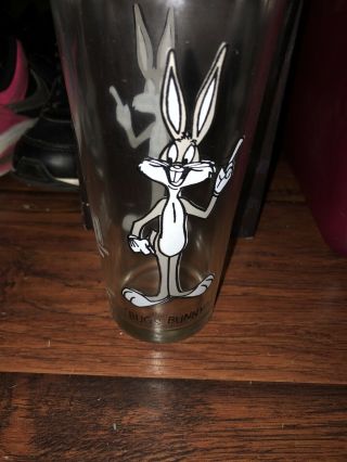 Vintage 1973 Warner Bros Pepsi Collector Series Looney Tunes Bugs Bunny Glass