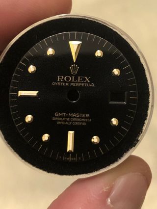 Rolex Vintage Glossy Gmt Master 1675 Dial For 18k Ss