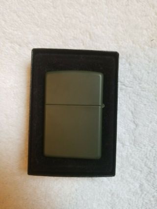ZIPPO SPECIAL FORCES MESS WITH THE BEST GREEN MATTE LIGHTER 1990 Cond 3