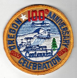 Vintage 1959 Oregon 100th Anniversary Centennial Embroidered Patch
