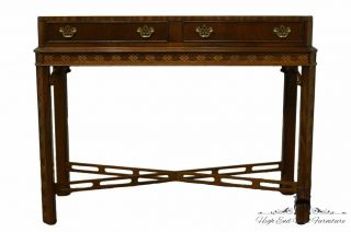 High End Vintage Mahogany Traditional Style 42 " Accent Console / Sofa Table