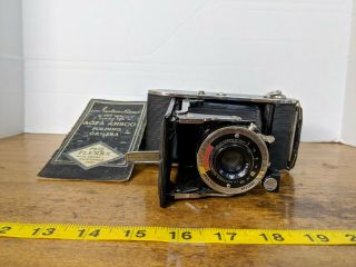 Agfa Ansco Pb 20 Folding Camera Plenax Tripar Vintage Ny Usa