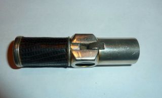 Vintage Nimrod Pipe Lighter With Leather Handle Made In Usa