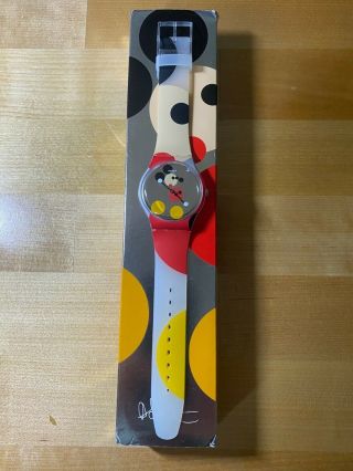 Swatch Damien Hirst Disney Mickey Mouse Collab.  Watch Limited Edition.