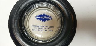 Vintage Tire Ashtray Goodyear Power Cushion tire Silver Spring MD 2