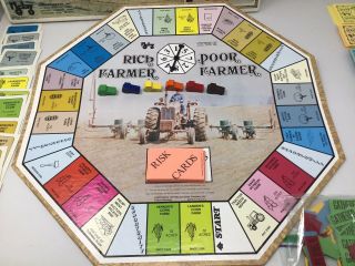 Vintage Rich Farmer Poor Farmer Game Rare Mclay Game Co.  1978 100 Complete 3