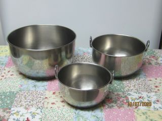 Vtg.  General Electric/GE Stainless Steel Mixing Bowl Stand Mixers,  2 others 2