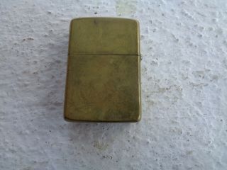 Vintage 1932 - 1987 Solid Brass Full Size Zippo 55th Anniversary Lighter