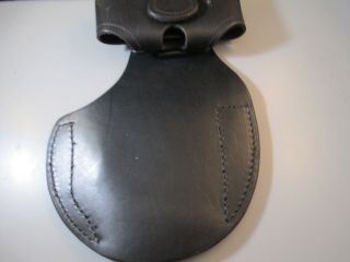 Vintage Black Leather Holster Belt Clip With Phone Case