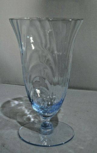 Vintage Cambridge Glass Caprice Moon Light Blue Ice Tea/water Glass