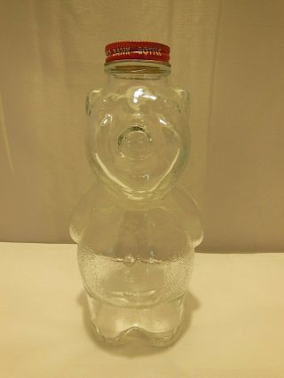 Vintage Glass Piggy Bank Bottle 1950 