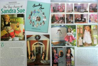 9p History Article & Color Id Pics - Vtg Richwood Sandra Sue Dolls