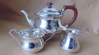 Vintage Sterling Silver 3 Piece Tea Set 1939