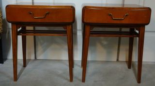 Axel Larsson Bodafors Mahogany Mid Century Modern Art Deco Side Table Nightstand