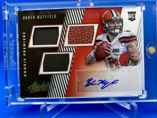 2018 Absolute Baker Mayfield Rpa ’d /399 Rookie Autograph Rc Auto Jersey