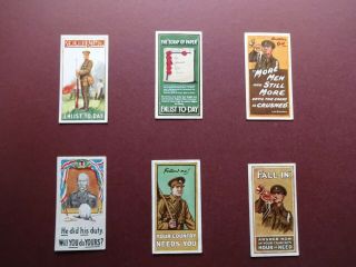 Recruiting Posters Issued 1915 By Wills Set 12
