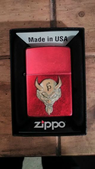 Rare Candy Red Devil Zippo Lighter,  Circa 2006