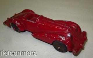 Vintage Manoil Roadster Convertible Car Model Toy No 708 Pat Pending 1930s