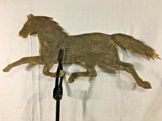 Antique Early American Folk Art Running Horse Weathervane,  32 " Long,  1870 - 90