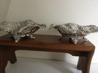 Fabulous Antique Tiffany & Co.  Sterling Silver Bon Bon Dishes 326 grams 4