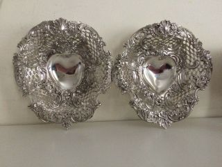 Fabulous Antique Tiffany & Co.  Sterling Silver Bon Bon Dishes 326 grams 5