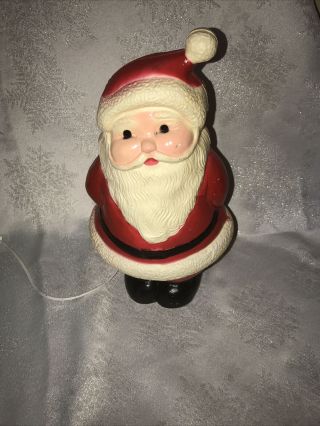 Vintage Union Products Christmas Santa Blow Mold 14.  5” Tall - Lighted