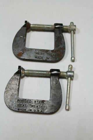 2 Vintage Cincinnati Tool Co.  No.  50 Jr.  15/16 " Clamp Made In Usa 837