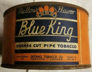 Rare Blue King Tobacco Tin